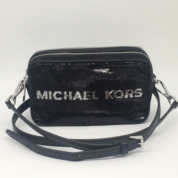 MICHAEL KORS KENLY SM CAMERA XBODY BLACK MULTI - Picture 2 of 8